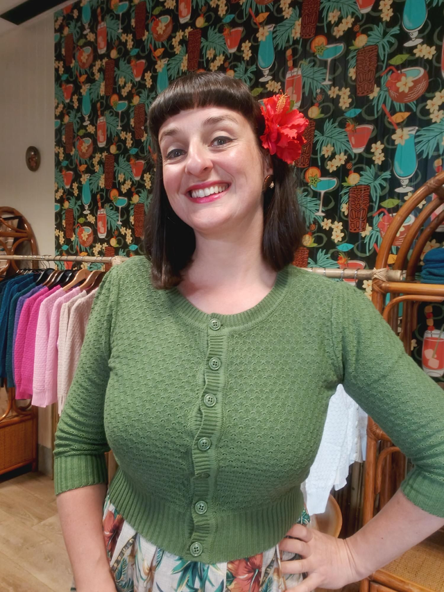 Cardigan olive 
