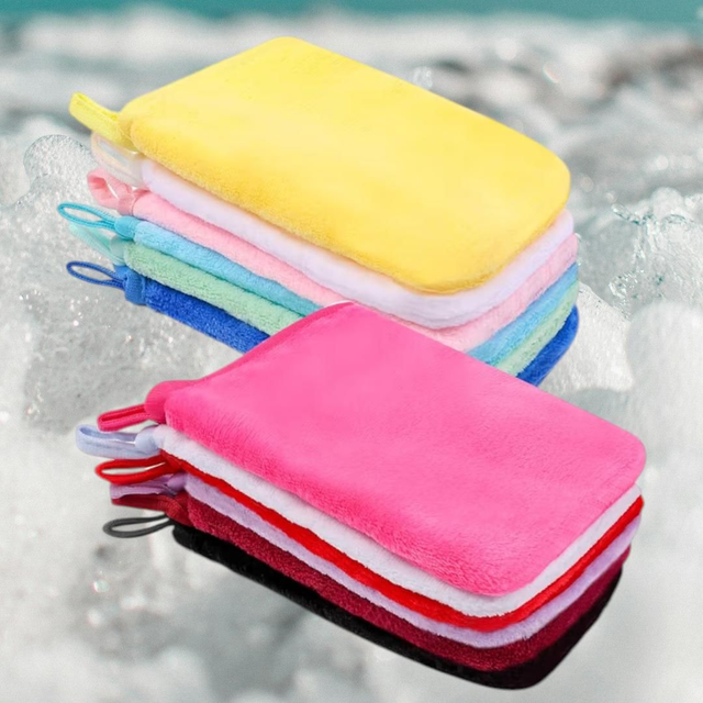 Gant de toilette microfibre 