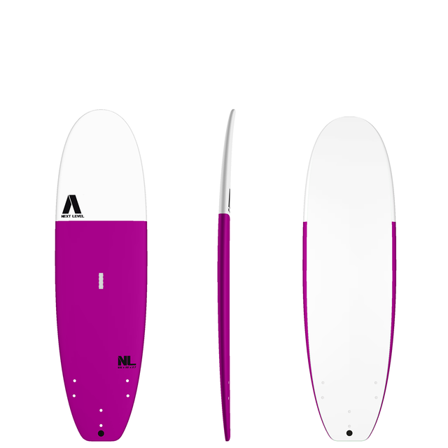 6&#039;6 NEXT LEVEL Soft Surfboard Pink