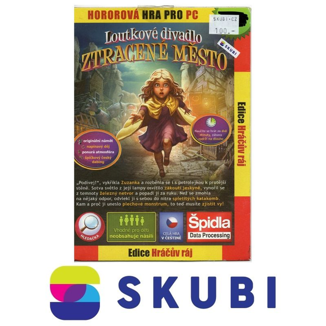 CD-ROM Loutkové divadlo - Ztracené město - hledačka - hororová hra pro PC - edice Hráčův ráj