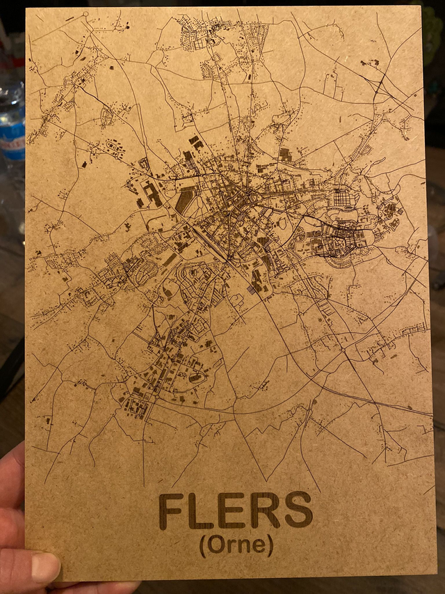 Carte géographique gravée