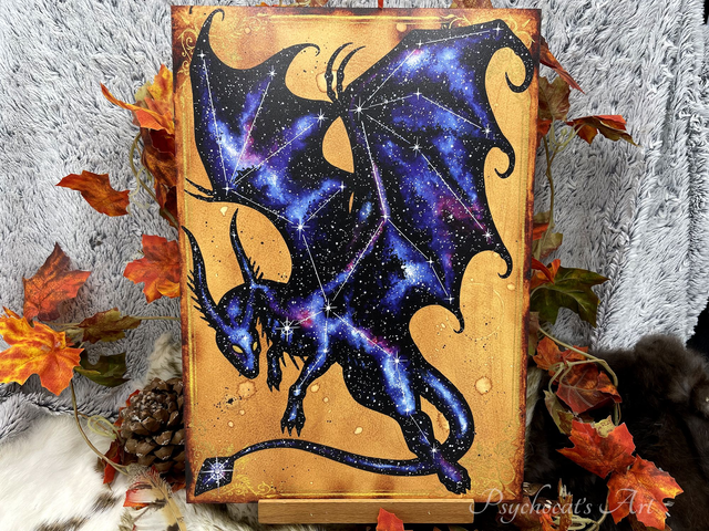 Dragon Cosmique 30X42cm