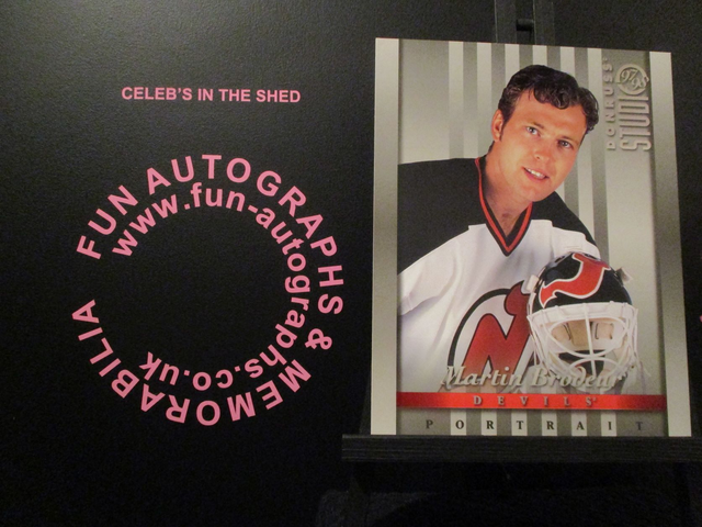 Martin Brodeur - NFL 1997 Donruss Studio Ice Hockey Original 10x8 Trading Card #20 (A)