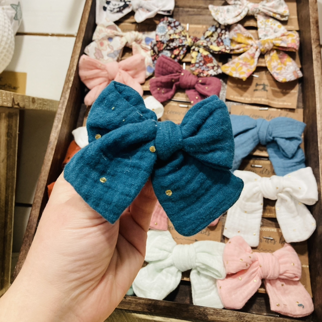 Ruban Noeud barrette pétrole 