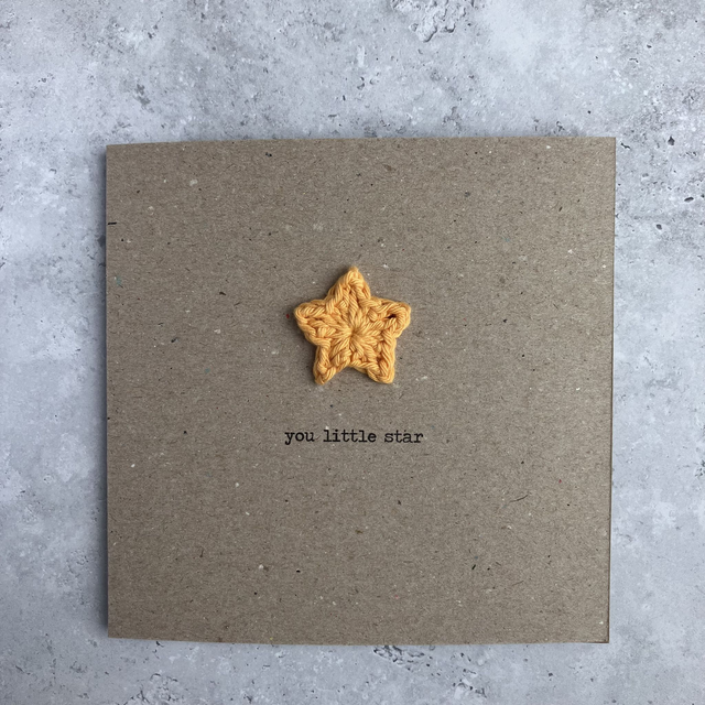 Card - you little star