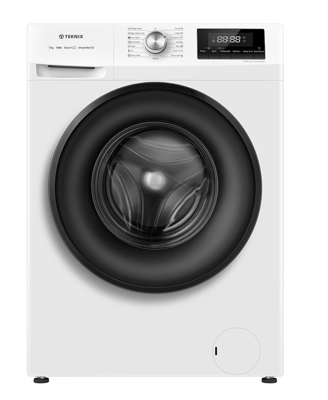 Teknix TKW8142HW 1400Spin 8Kg Washer 