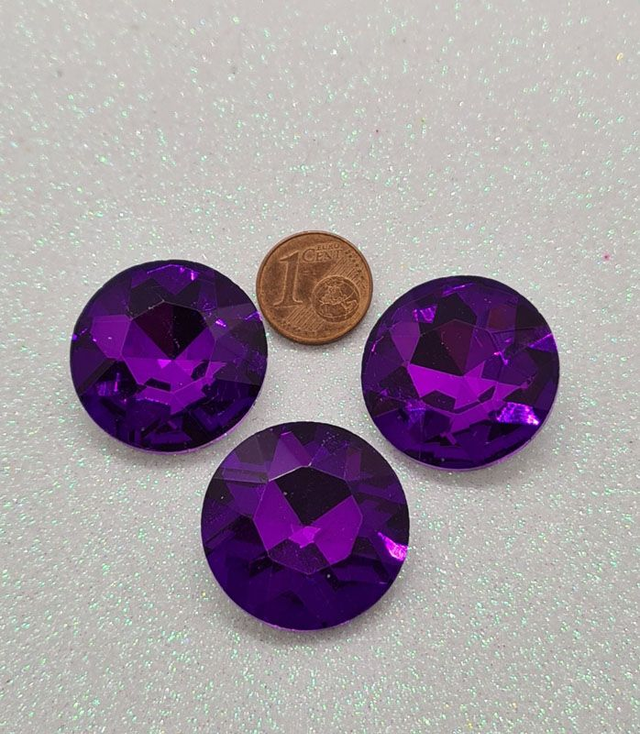 Fancy Chaton, Lilac, 27mm