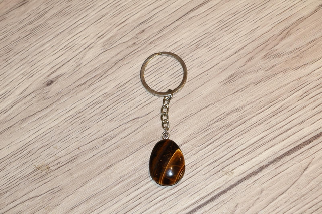 porte clés oeil de tigre - Qualité A