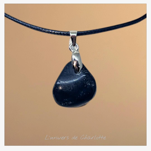 Pendentif &quot;Jaspe héliotrope&quot; PN-016