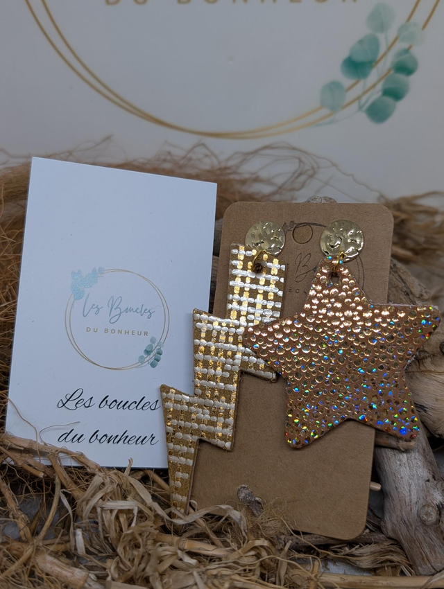 Boucles d&#039;oreilles Asymétrique as049