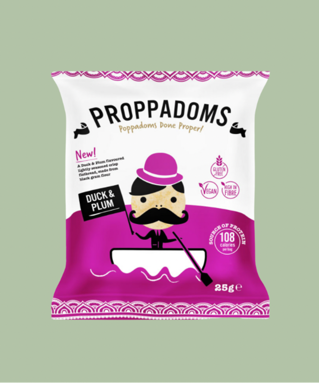 #401 Proppadoms Duck &amp; Plum Flavour 35g