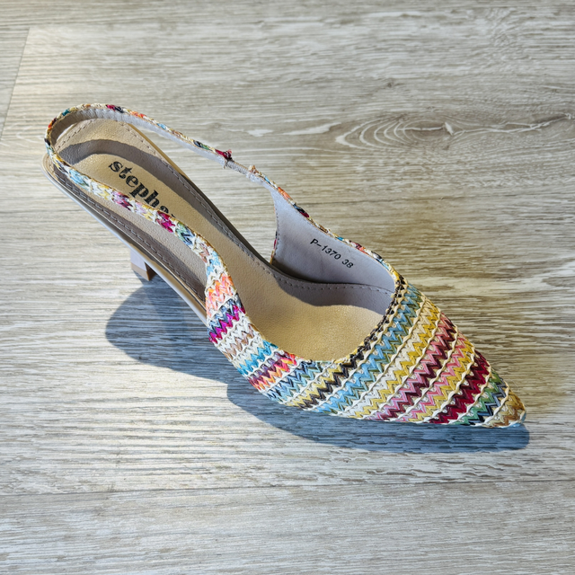 Talon bas multicolore 