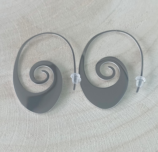 Boucles d'oreilles spirale 