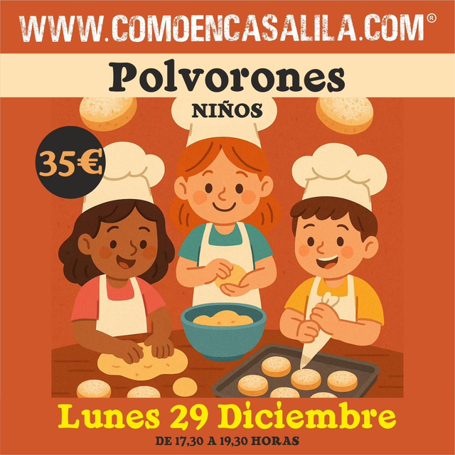 Taller Polvorones Niños