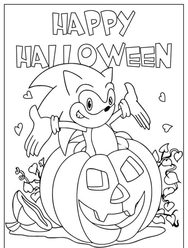 Sonic The Hedgehog Halloween Canvas