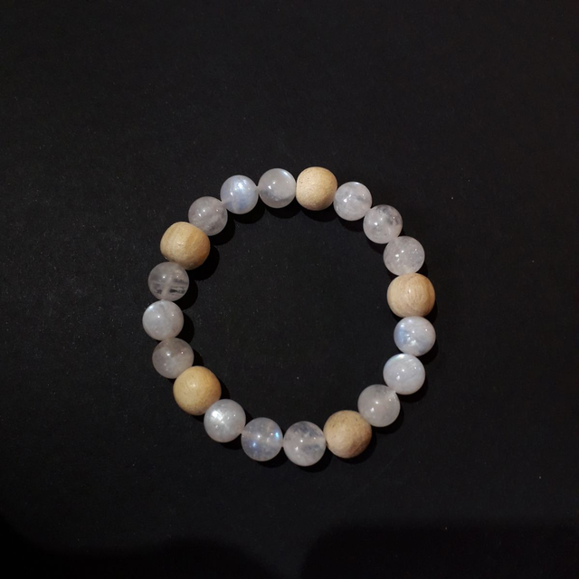  Moonstone Palo Santo Bracelet 