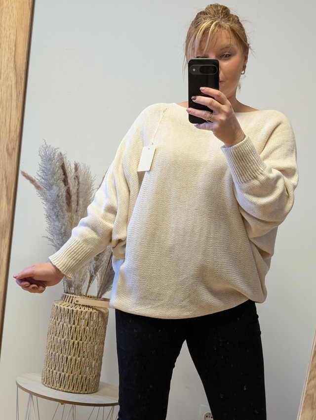 Pull flowers beige TU 36/44