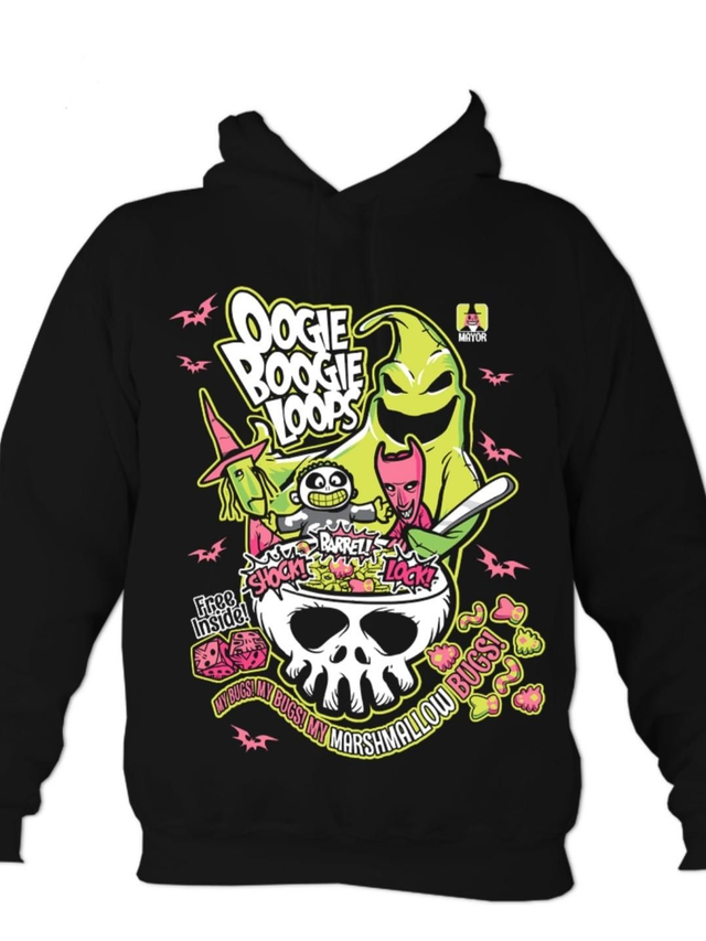 Nightmare Before Christmas Oogie Boogie Loops Overhead Hoodie
