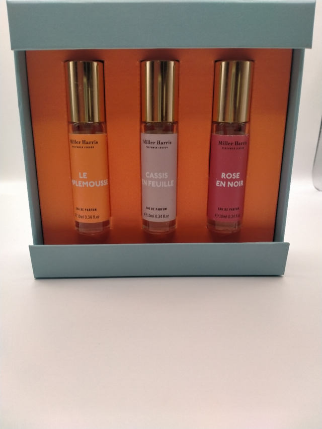 Miller Harris 3 x 10ml Floral &amp; Fresh Travel fragrances in box 