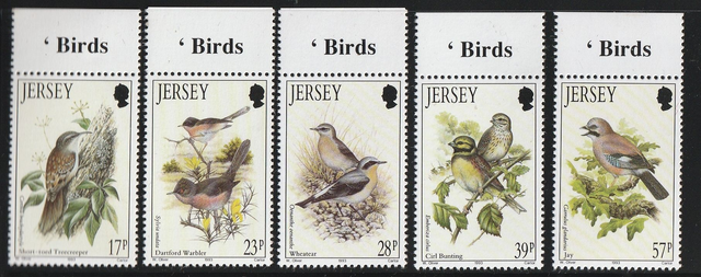 Jersey 1993 Summer Birds Set MNH