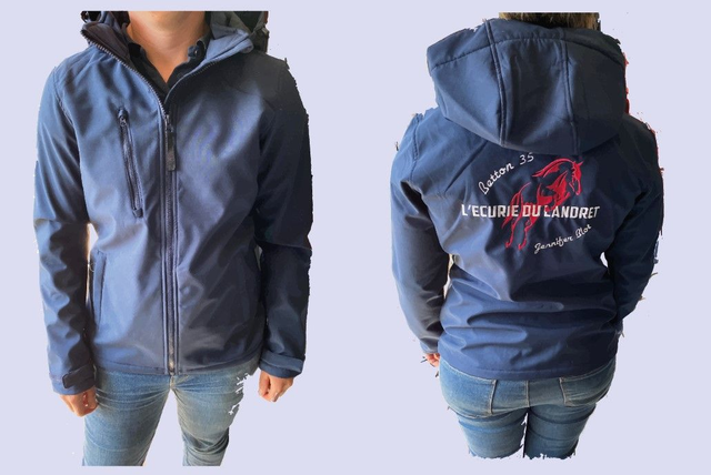 Veste Softshell Brodée Écurie 