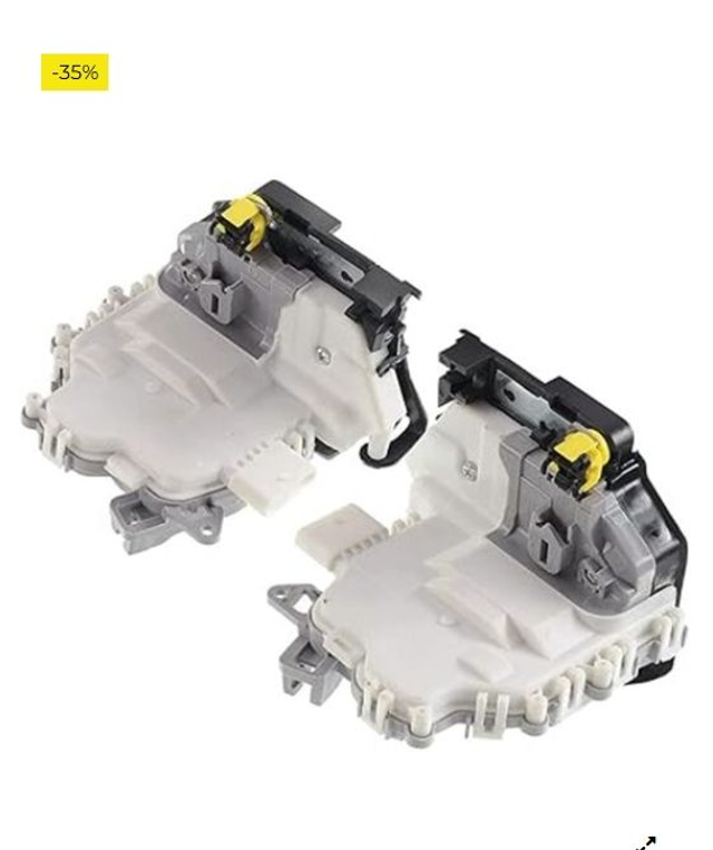 Frankberg 2x Cerradura de puerta Servomotor Trasero 6-Postes Compatible con Leon 1P1 