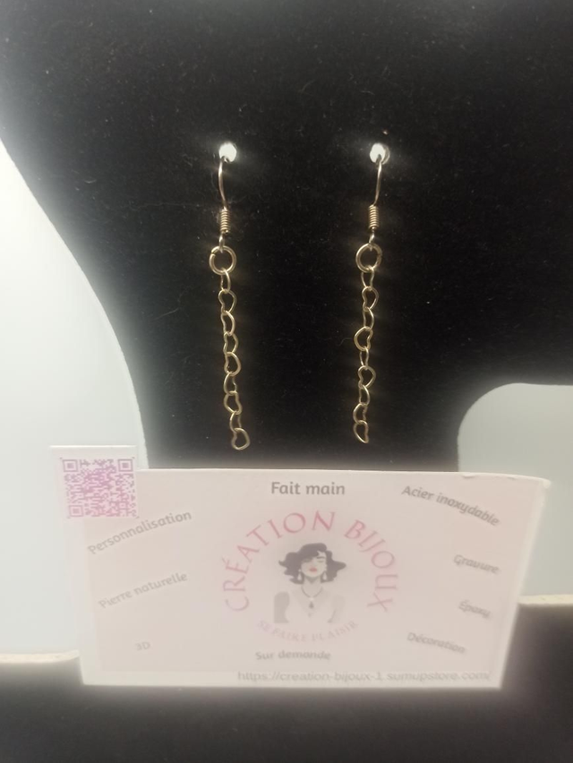 Boucle d'oreille coeur 