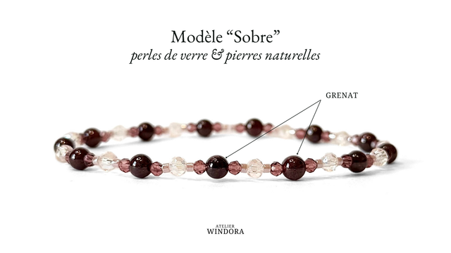 Bracelet | Grenat - Collection | Lot de 3