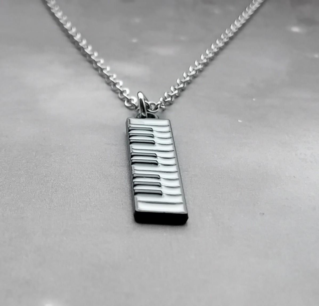 Piano Keyboard Necklace
