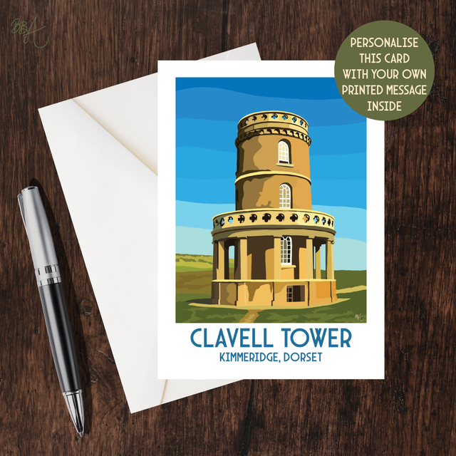 Clavell Tower, Travel Poster Card
