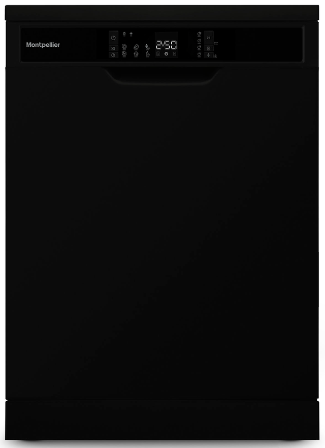 Montpellier MDWD1464K 60cm Freestanding Dishwasher in Black