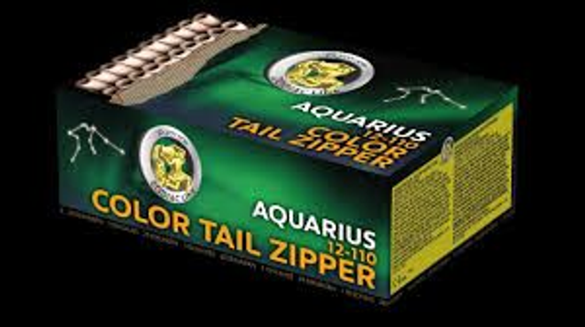 Color tail zipper - Zodiac line - PYROTRADE