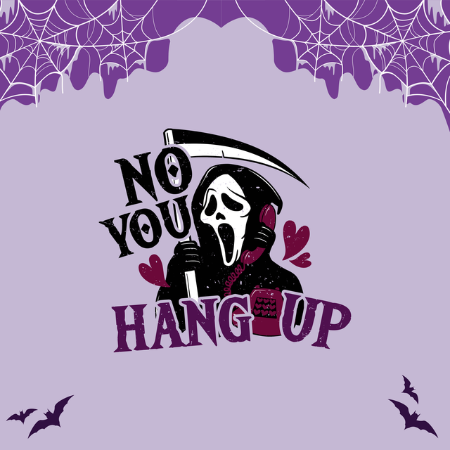 No You Hang Up (Ghostface) | Keyring, Pin or Phone Grip | 93