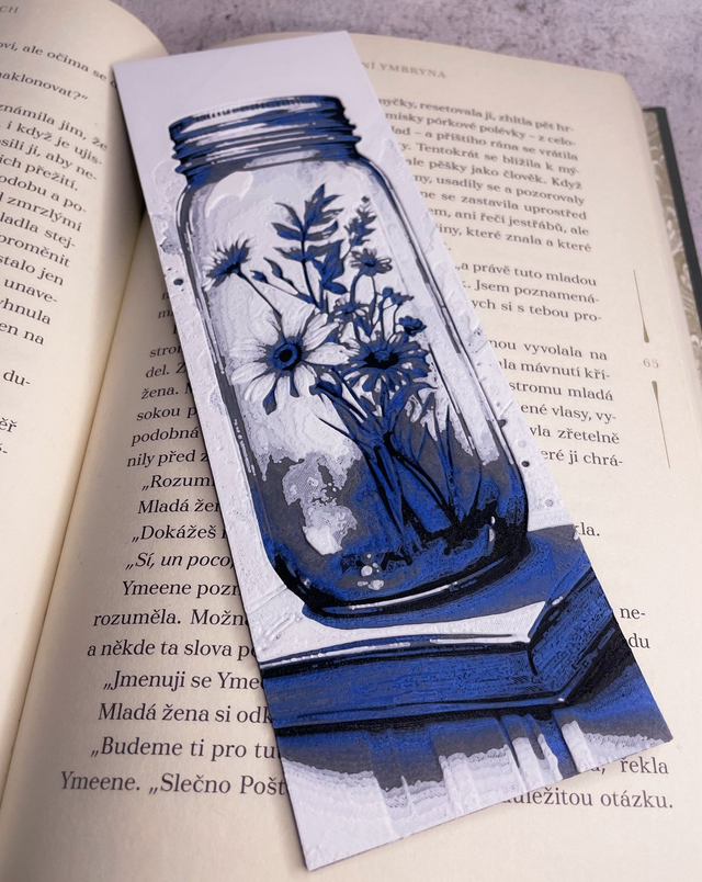 Záložka velká Květinová 2