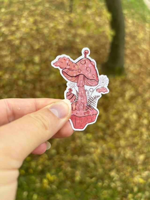 SAMOLEPKA s třpytivým efektem Houba