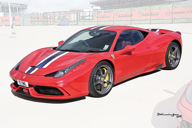 C181201 Ferrari 458 Speciale Y1YWL Silverstone 2015