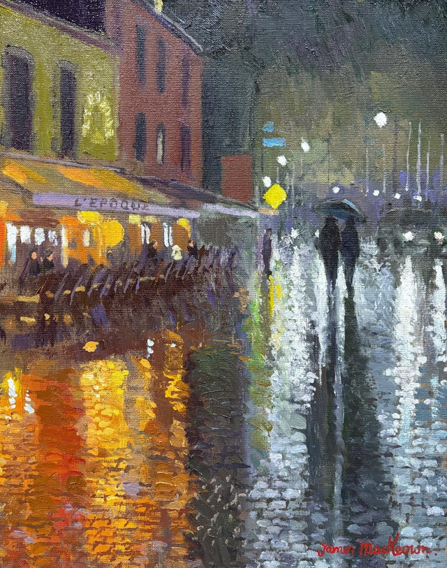 Les amoureux,  novembre. 41x33cm. Huile sur toile 