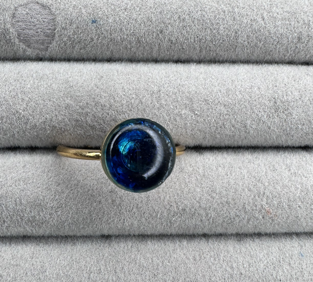 Blue daydream Gold ring
