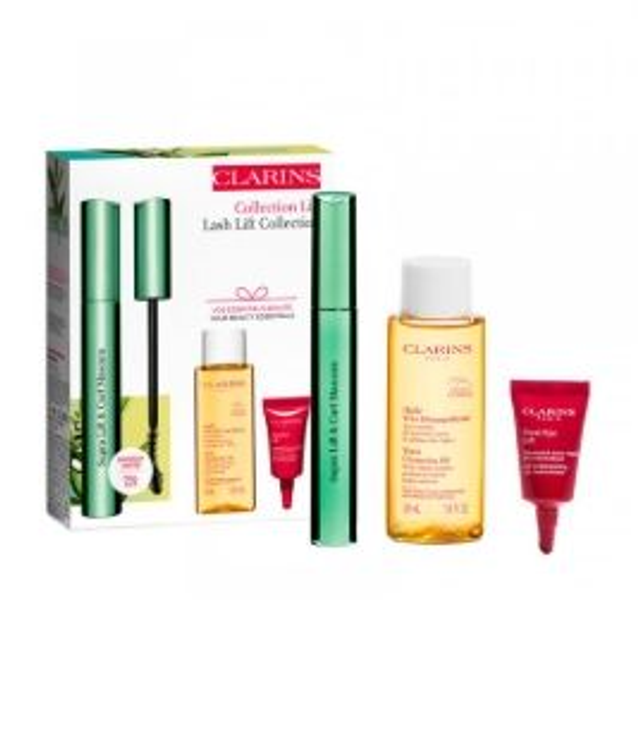 Zestaw Clarins Mascara Supra Lift & Curl Black 8ml + Total Eye Lift Sample 3ml