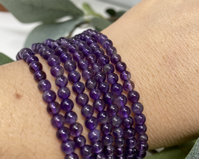 Armband Amethyst 4 mm