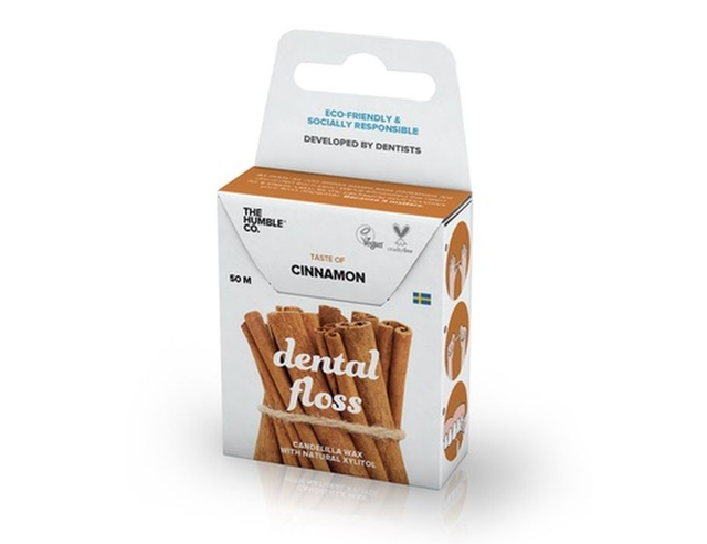 [The Humble Co.] Dental Floss Tandzijde Cinnamon 50 m Kaneel