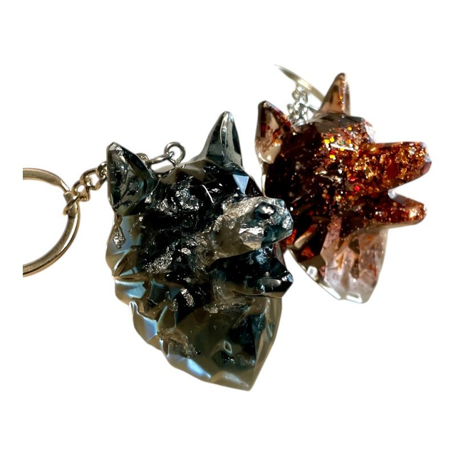 Porte-clés Tête de loup