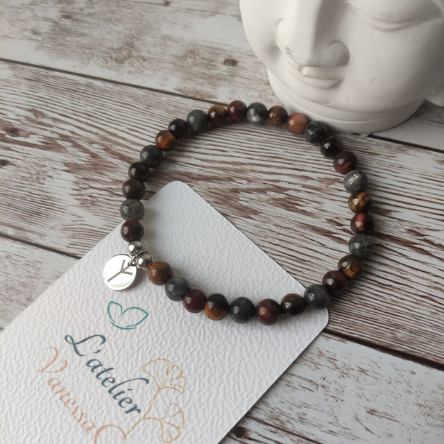 Bracelet lithothérapie &quot;Protection&quot;