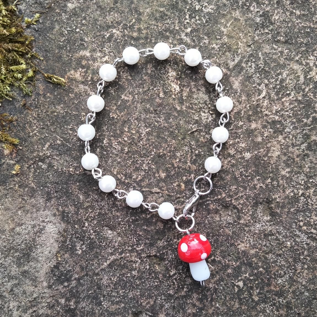 Red Amanita Bracelet 