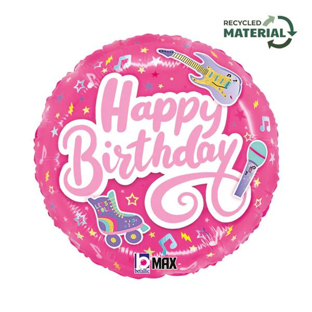 18" TOTALLY AWESOME PINK BIRTHDAY FOIL