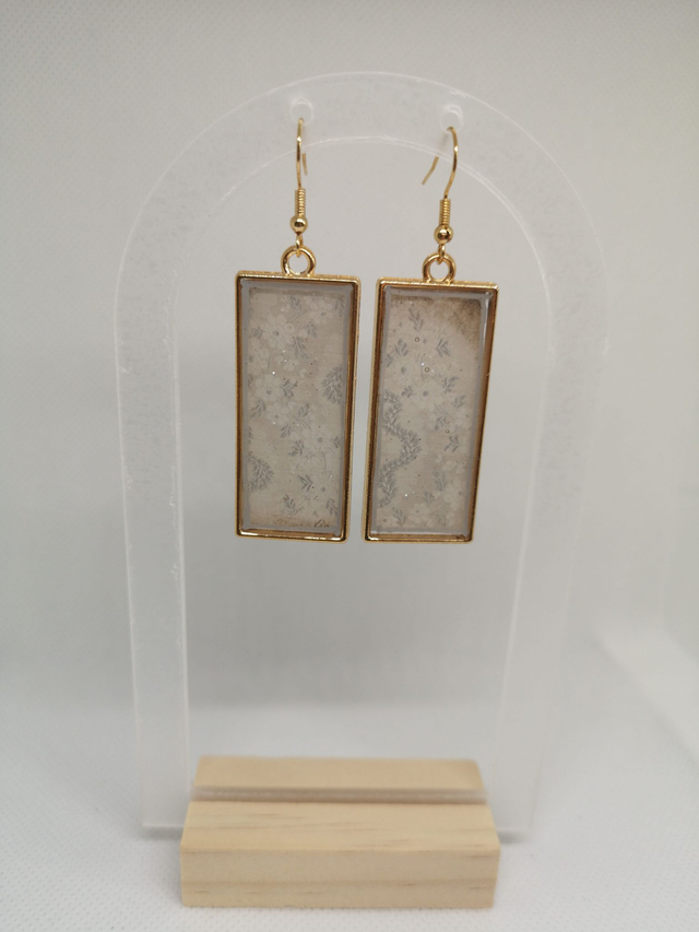 Rectangle doré romantique