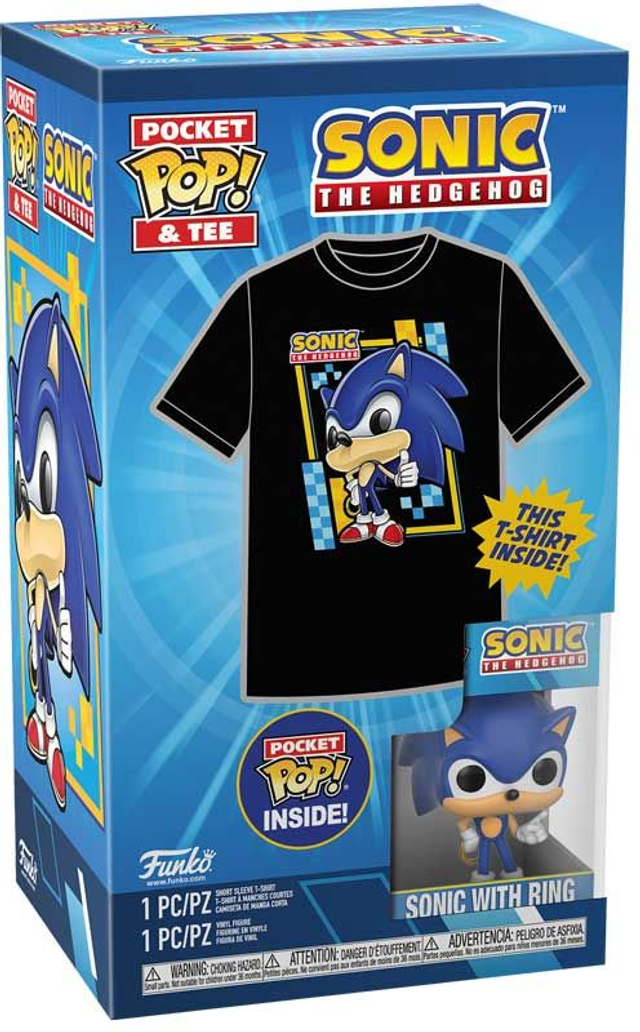 funko pocket pop! &amp;tee sonic 8 to  9 years