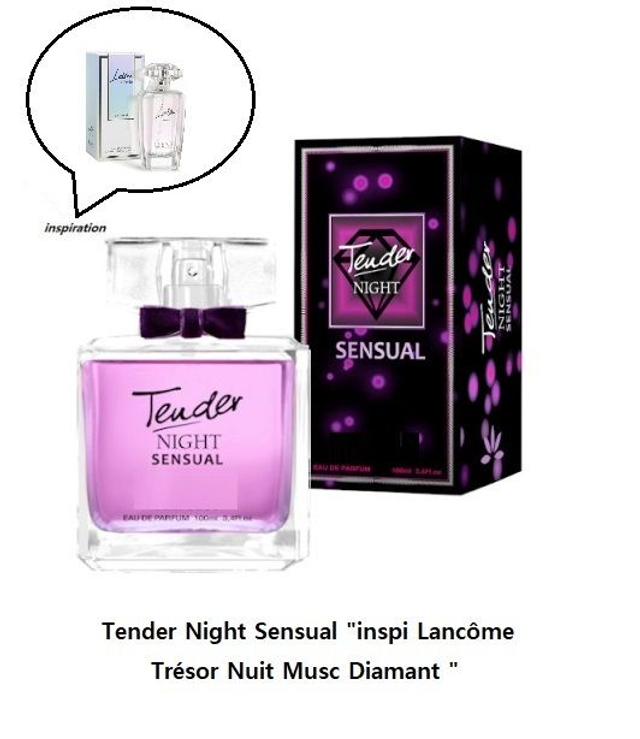  Tender Night Sensual " inspi Lancôme Trésor Nuit Musc Diamant perle " eau de parfum 100 ml 
