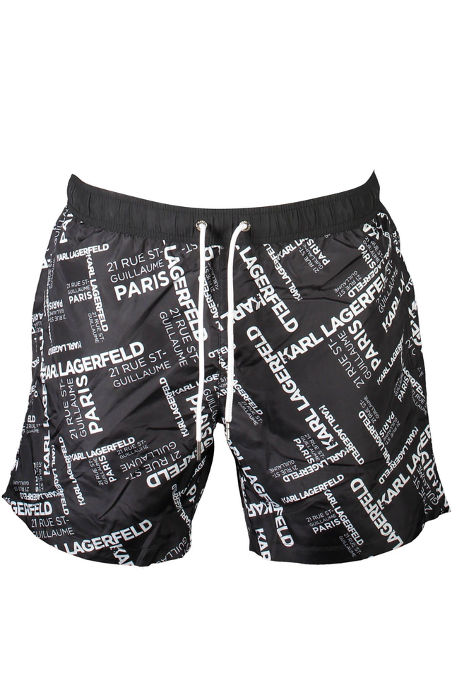 KARL LAGERFELD BEACHWEAR COSTUME PARTE SOTTO UOMO NERO