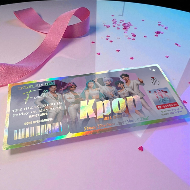 Kpop all stars Concert gift ticket / card 